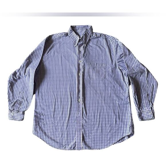 Brooks Brothers Mens/Teens Madison Button Down Shirt Pink/ Blue Size Large - Picture 2 of 10